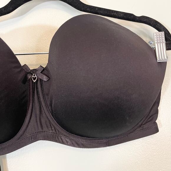 PARAFAIT Women's Black Convertible Underwear Push-Up Strapless Bra Size 42DDD - Picture 4 of 9